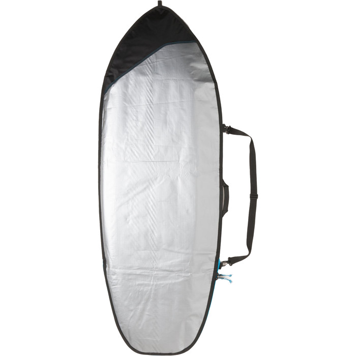 2024 Bulldog Essentials Fish Surfboard Bag BDBBEF - Grey / Cyan